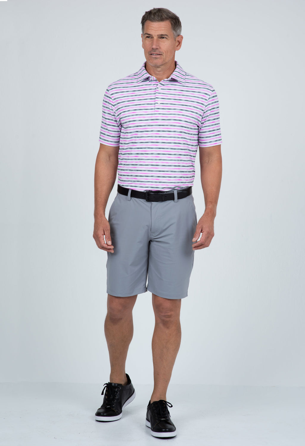 Landon Print Short Sleeve Polo – 94163 (Modern Fit)