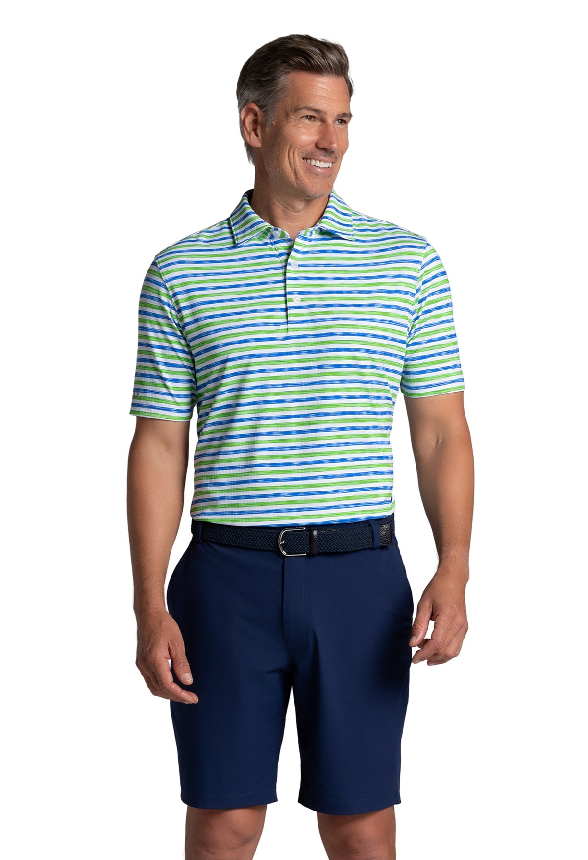 Landon Print Short Sleeve Polo – 94163 (Modern Fit)