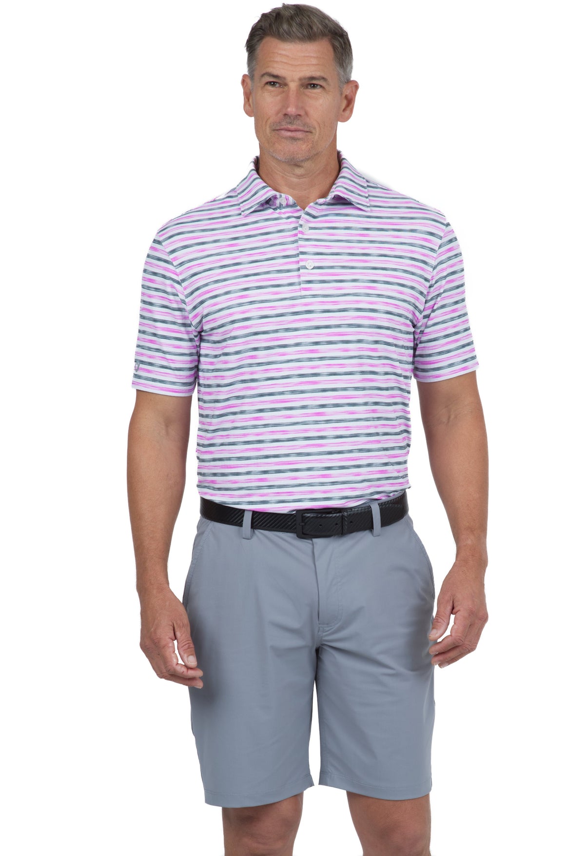 Landon Print Short Sleeve Polo – 94163 (Modern Fit)