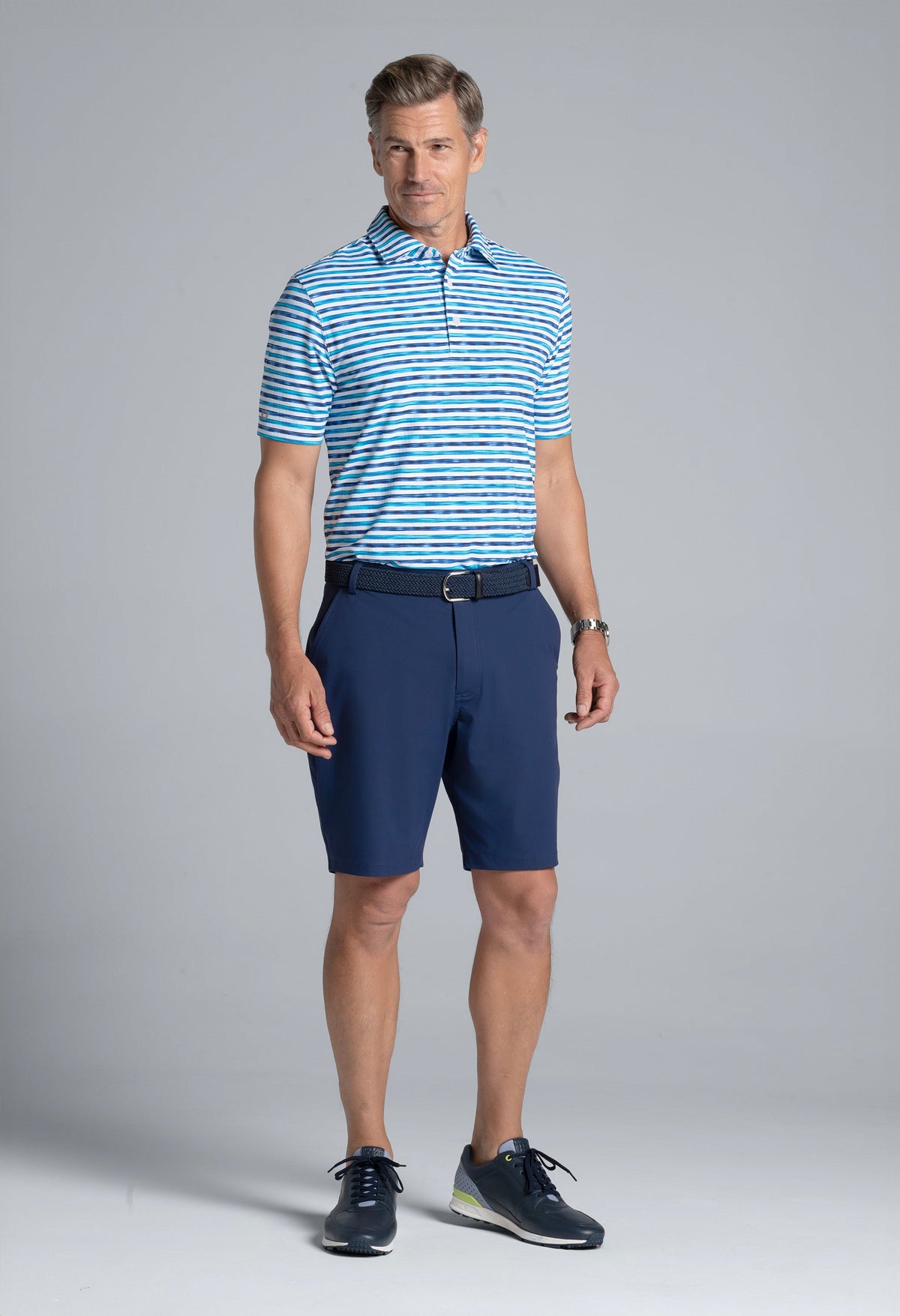 Landon Print Short Sleeve Polo – 94163 (Modern Fit)